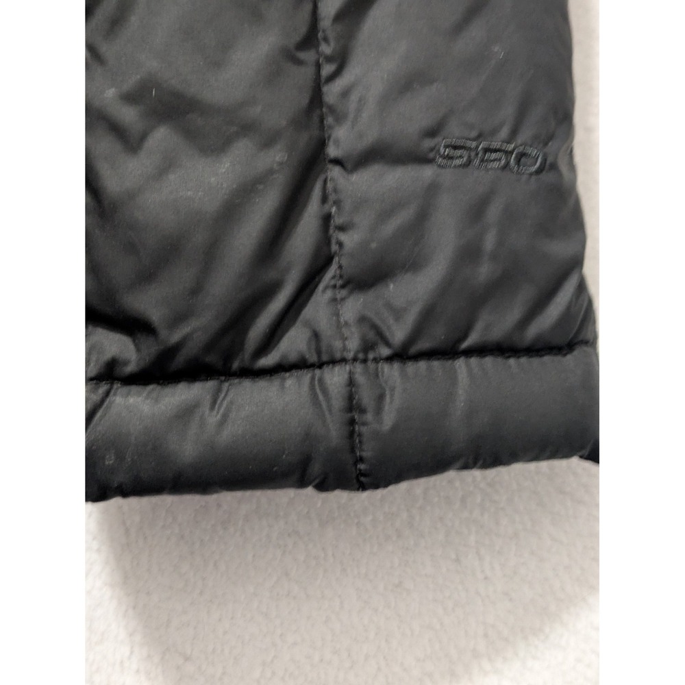 The North Face Womens 550 Down Hooded Parka Puffer Jacket Black Large L Long - Picture 9 of 16